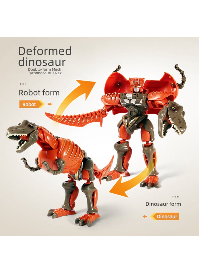 null - Deformation Dinosaur Toy King Kong Robot Dragon Warrior Tyrannosaurus Armor Simulation Animal Hand-made Boy Model-Color:Armor Deformation Tyrannosaurus Rex - Image 1