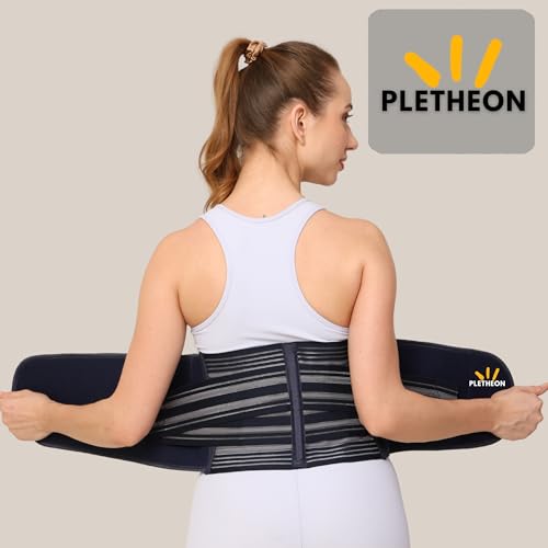 PLETHEON Post Pregnancy Waist Clincher | 3 in 1 Postpartum Belt for Women | Tummy Control Abdominal Binder | Back Support, Belly Compression | Slimming Shapewear Corset for Recovery (Single Blue) - Image 5