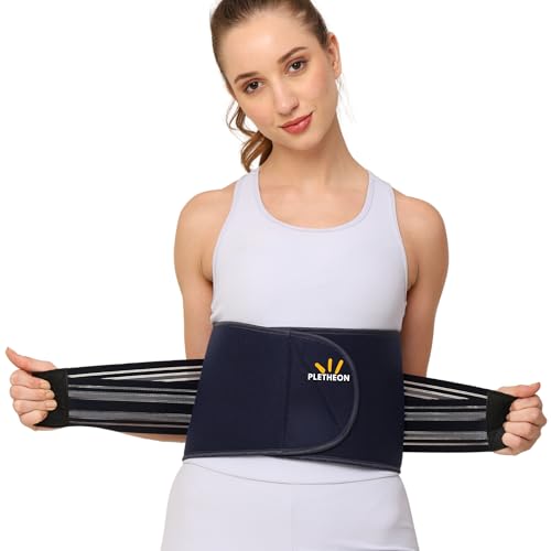 PLETHEON Post Pregnancy Waist Clincher | 3 in 1 Postpartum Belt for Women | Tummy Control Abdominal Binder | Back Support, Belly Compression | Slimming Shapewear Corset for Recovery (Single Blue) - Image 1