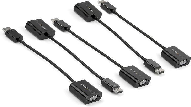 Star Tech .com 5-Pack محول DisplayPort إلى VGA - محول DisplayPort 1.2 إلى VGA نشط - محول فيديو رقمي DP إلى VGA تناظري - محول DisplayPort ذكر إلى VGA أنثى (DP2VGA3X5) - Image 2