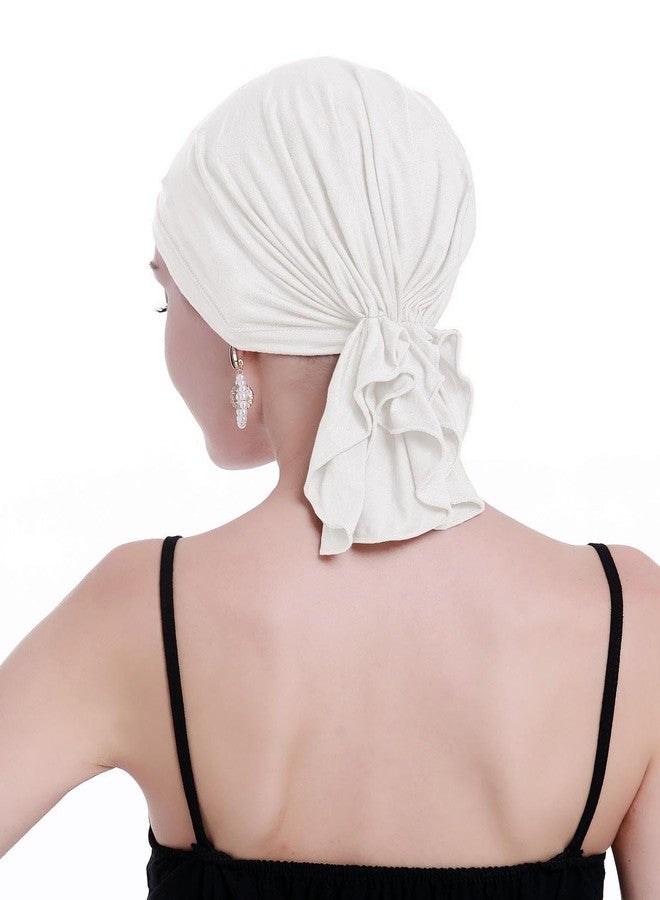 osvyo Chemo Headscarf for Women Hair Loss - Cancer Slip On Headwear Turbans Sealed Packaging, Natural Light Sand Dollar., One size - Image 5