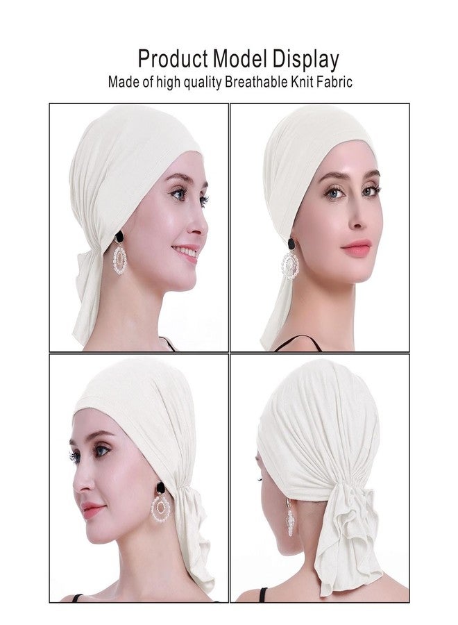 osvyo Chemo Headscarf for Women Hair Loss - Cancer Slip On Headwear Turbans Sealed Packaging, Natural Light Sand Dollar., One size - Image 2