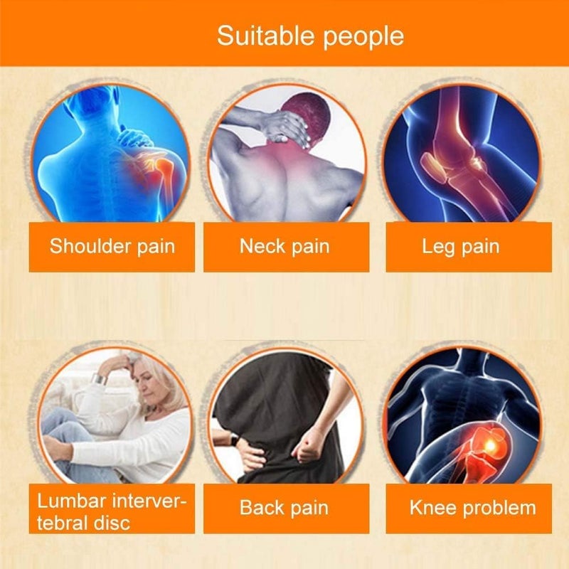 N.C 100pcs SelfHeating Ginger Patch for Lymph Promote Blood Circulation Pain Relief for Shoulder Neck Waist Back Hand Foot Knee  Joint Stomach Bloating Hot Compress Pad 12  8cm - Image 3