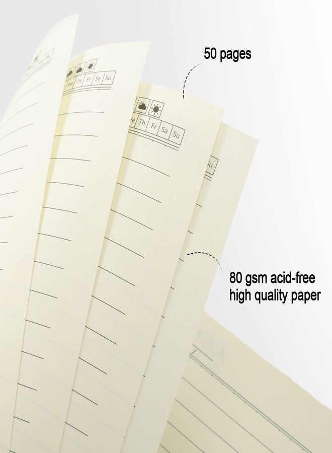 Epakh 22 Pack A5 Spiral Notebook with Kraft Cover, Back to School Hardcover Spiral Journal Notebook 5.5 x 8.3 Inch, First Day of School Travel Journal Notepad, 50 Sheets 100 Pages(Brown,Lined) - Image 5