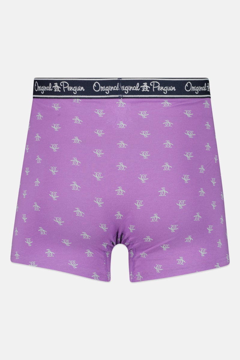 Original Penguin Men 3 Pieces All Over Print Boxer Briefs, Navy  - Image 4