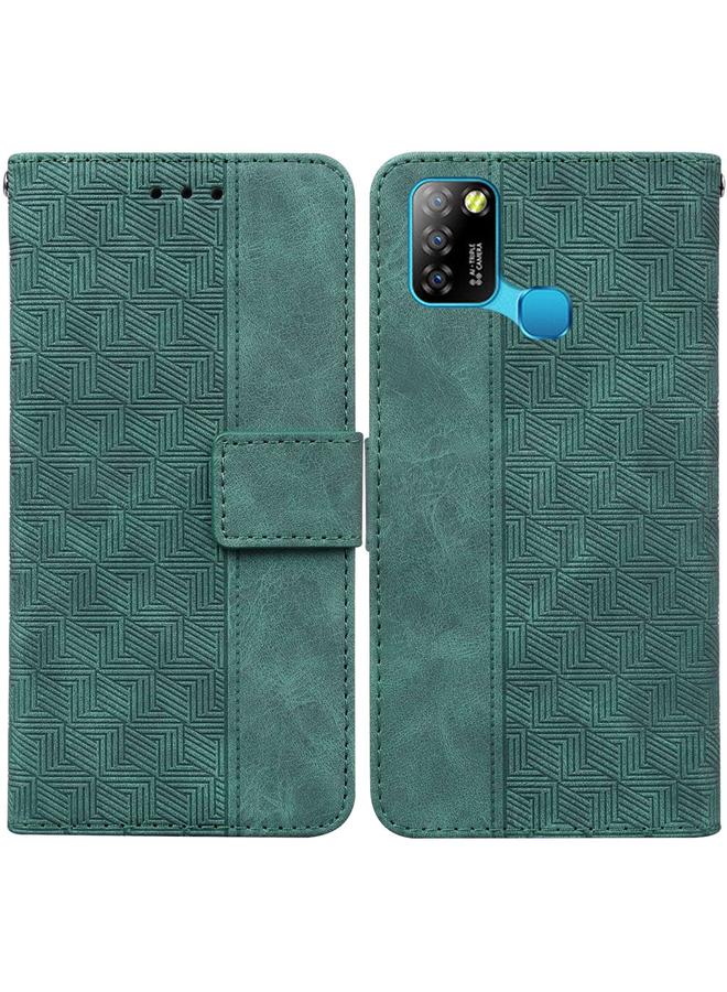 Zaboon Case For Infinix Smart 5 X657 / Hot 10 Lite Geometric Embossed Leather Phone Case - Image 1