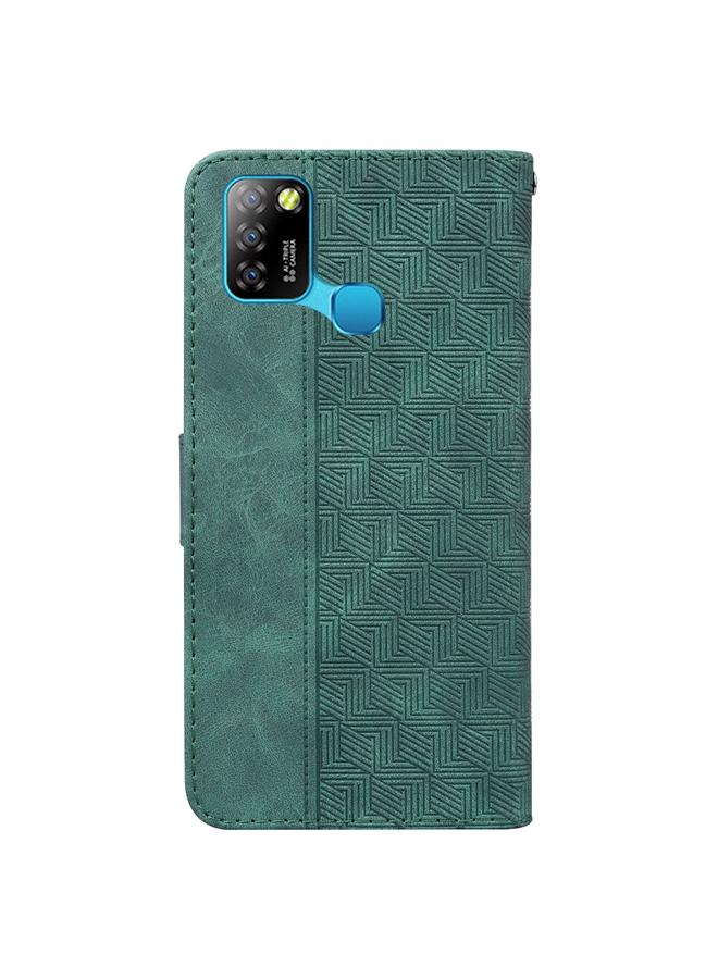Zaboon Case For Infinix Smart 5 X657 / Hot 10 Lite Geometric Embossed Leather Phone Case - Image 3