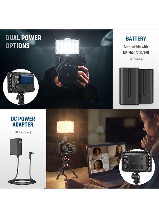 Neewer on Camera Video Light Photo Dimmable 176 LED Panel with 1/4" Thread for Canon, Nikon, Sony and Other DSLR Cameras, 5600K (Battery Not Included)  - Image 5