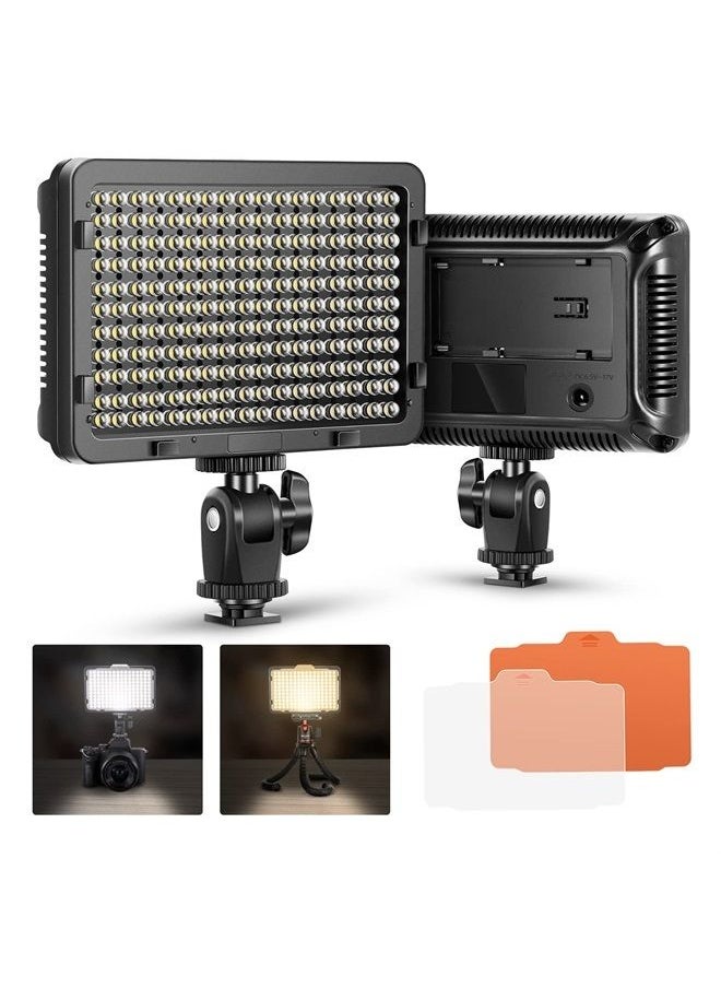 Neewer on Camera Video Light Photo Dimmable 176 LED Panel with 1/4" Thread for Canon, Nikon, Sony and Other DSLR Cameras, 5600K (Battery Not Included)  - Image 1