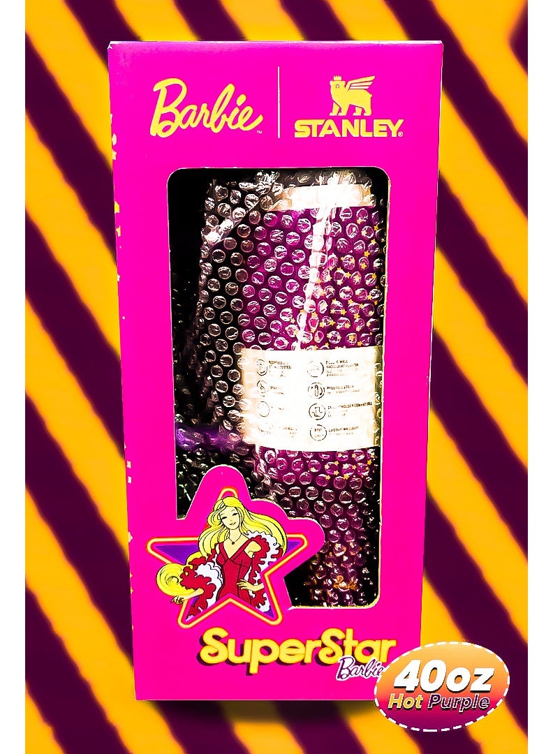 Stanley 40oz Tumbler – Barbie Pink Aesthetic Limited Edition Stainless Steel Travel Mug with Straw | Reusable BPA-Free Cup | Leak-Resistant FlowState™ Lid | Double Wall Vacuum Insulated | Hot & Cold Up to 24 Hours | Ergonomic Handle | Dishwasher Safe | Cup Holder Friendly - Image 5