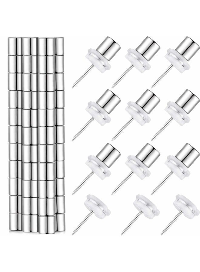 Outus Magnetic Pushpin Poster and Photo Hangers Magnetacks Magnet Thumbtack for Walls Bulletin Boards (50) - Image 1