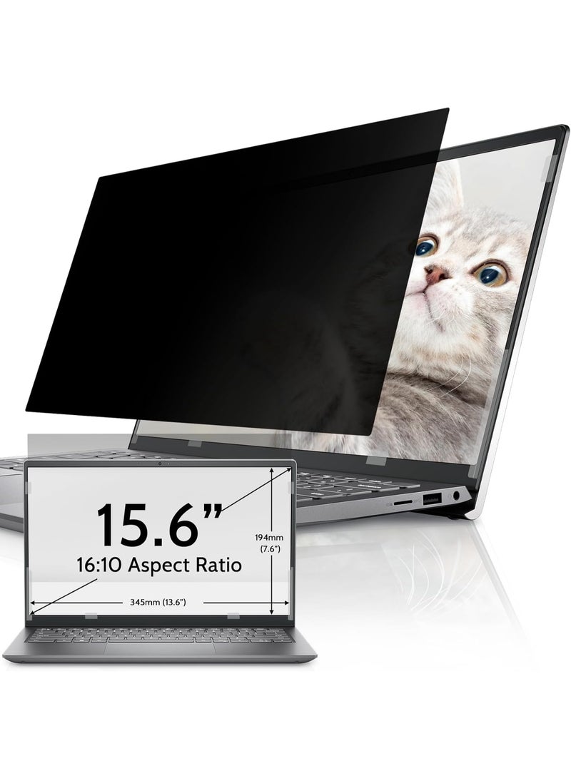 Laptop Privacy Screen 15.6 Inch Compatible with HP/ Dell/ Acer/ Samsung/Asus/ Lenovo/Toshiba, Removable 16:10 Aspect Privacy Filter Screen Protector for 15.6 Inch Laptop, Anti Glare Blue Light Laptop - Image 1