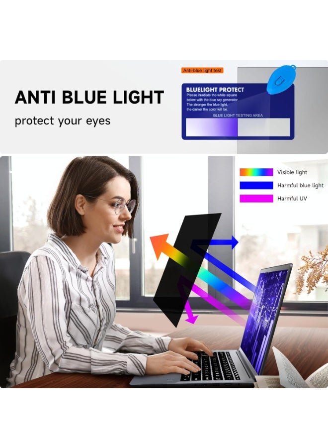 Laptop Privacy Screen 15.6 Inch Compatible with HP/ Dell/ Acer/ Samsung/Asus/ Lenovo/Toshiba, Removable 16:10 Aspect Privacy Filter Screen Protector for 15.6 Inch Laptop, Anti Glare Blue Light Laptop - Image 5