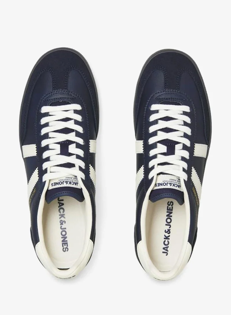 JACK & JONES Jack and Jones Men Navy Blue Lace Up Suede Sneakers