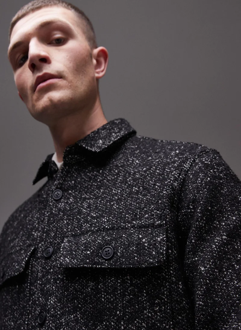 TOPMAN Long Sleeve Over Shirt