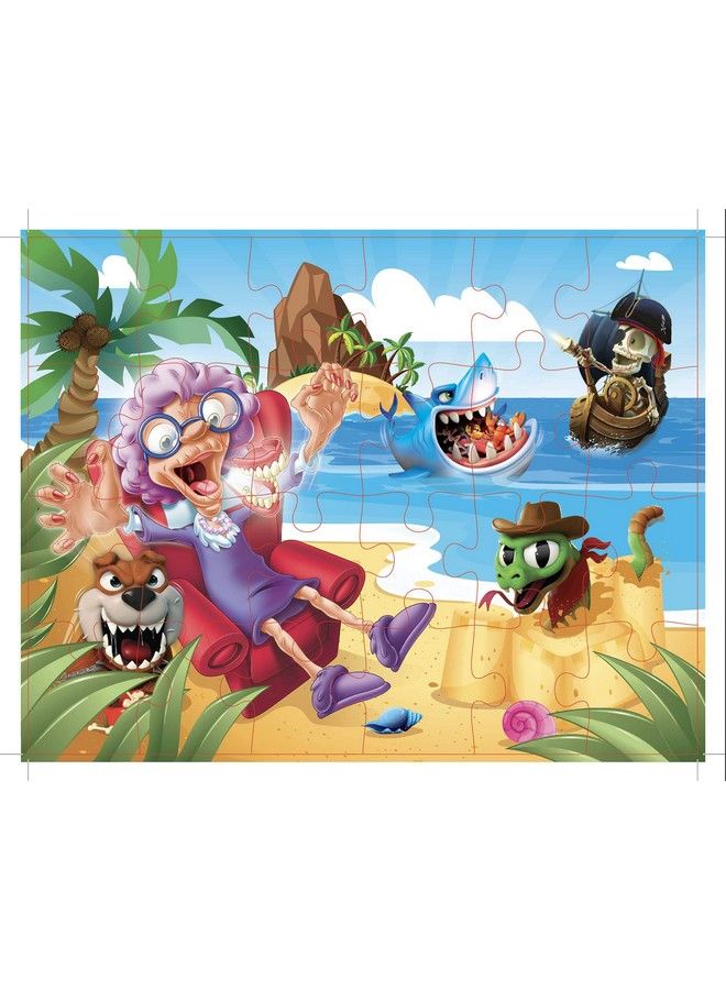 Goliath تتضمن لعبة الجدة الجشعة "خذ المكافآت ولا تستيقظ" لغزًا ملونًا ممتعًا مكونًا من 24 قطعة من Goliath متعدد الألوان 7.5 × 4.92 × 10.5 بوصات - Image 5