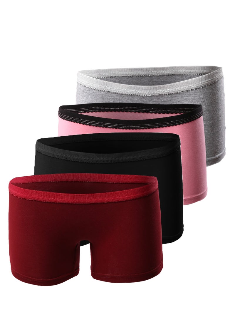 Mesery Mesery Bundle Of 4 Stretch Cotton Hotshort Panties  - Image 1