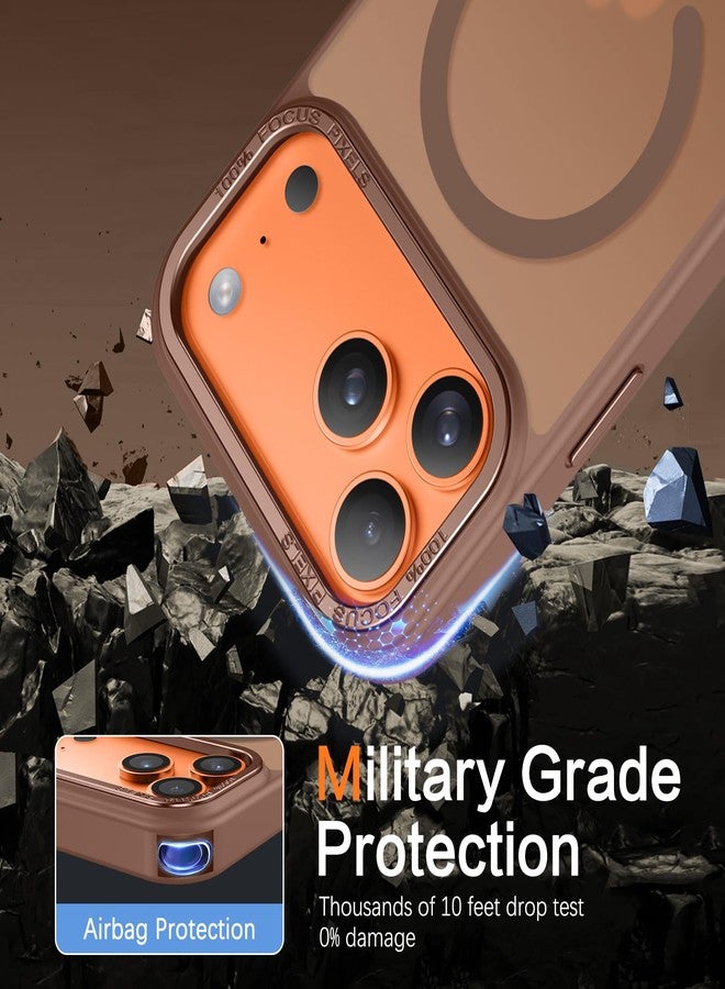 BENTOBEN Magnetic for iPhone Pro Case [Compatible with Magsafe] Translucent Matte Pro Phone Case Slim Shockproof Women Men Girls Boys Protective Cover Cases for iPhone Pro 6.1", Desert Titanium - Image 4