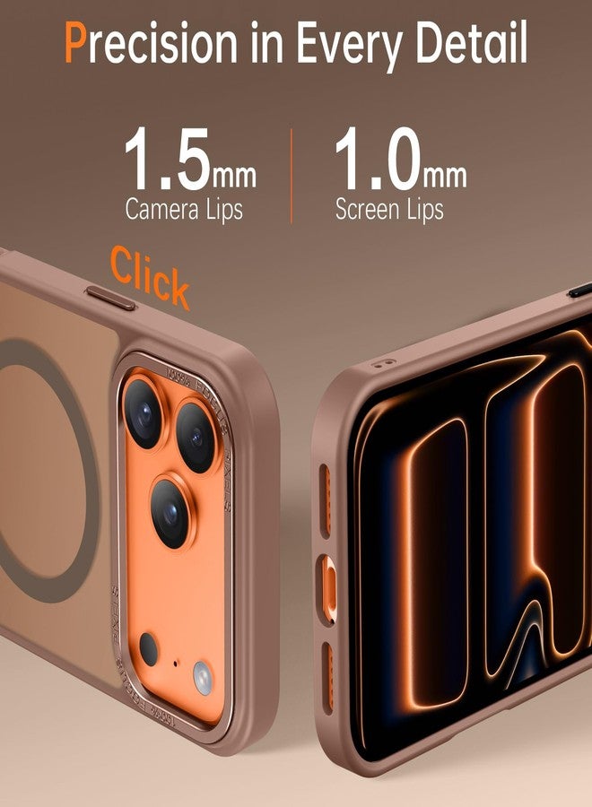 BENTOBEN Magnetic for iPhone Pro Case [Compatible with Magsafe] Translucent Matte Pro Phone Case Slim Shockproof Women Men Girls Boys Protective Cover Cases for iPhone Pro 6.1", Desert Titanium - Image 5