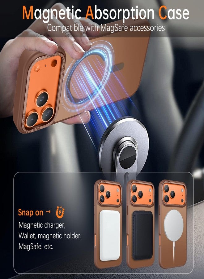 BENTOBEN Magnetic for iPhone Pro Case [Compatible with Magsafe] Translucent Matte Pro Phone Case Slim Shockproof Women Men Girls Boys Protective Cover Cases for iPhone Pro 6.1", Desert Titanium - Image 2