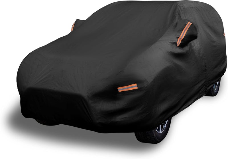 EzyShade غطاء سيارة SUV مقاوم للماء لجميع الأحوال الجوية EzyShade 10 طبقات - أسود، حجم S1 - Image 1