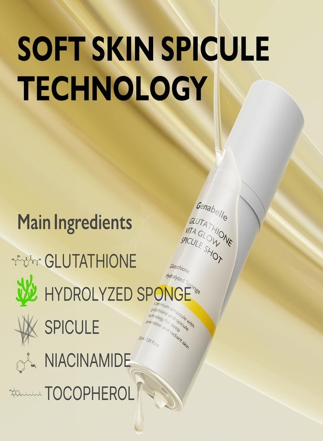 Genabelle Genabelle Glutathione Vita Glow Spicule Shot - 2,000 ppm  Glutathione, Microneedling Effect with Spicules, Boosted Vitamin C,  Clinically Proven Radiance-Enhancing & Skin Tone Enhancer | Best Price  Bahrain | Manama, Riffa