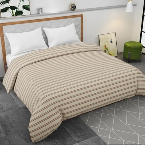 BELVOSTUM 280 TC Luxurious Glace Cotton Duvet Cover/Comforter Cover/AC Quilt Cover King Size/Dohar/90 X100 Inches - (Peach) - Image 1