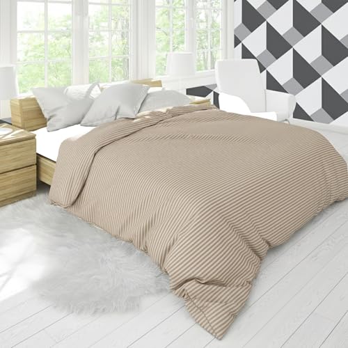 BELVOSTUM 280 TC Luxurious Glace Cotton Duvet Cover/Comforter Cover/AC Quilt Cover King Size/Dohar/90 X100 Inches - (Peach) - Image 3
