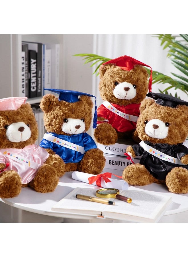 Sotiff Sotiff 2 Pcs 9 Inch Graduation Plush Bear Class of 2025 Graduation Plush Stuffed Animal Toys Grad Bear with Gown Cap for Kindergarten Elementary School College Grad Gift(Black)  - Image 4