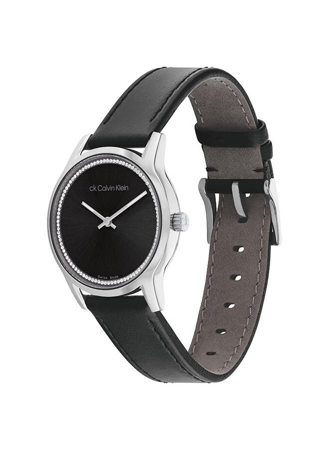 CALVIN KLEIN Swiss Dressed Women's Leather Wrist Watch - 25000022  - Image 2