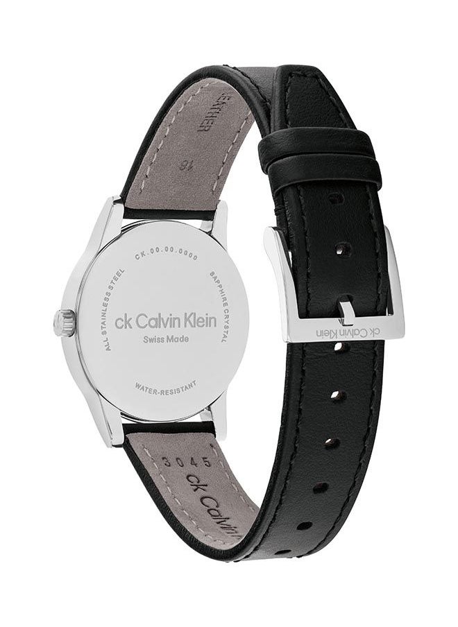CALVIN KLEIN Swiss Dressed Women's Leather Wrist Watch - 25000022  - Image 3