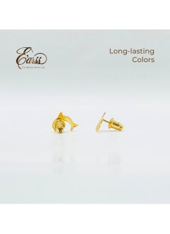 Dolphin Gold Earring | Stainless Steel | 18K Gold Plated - pzsku/Z77F10B9081CED719594CZ/45/_/1736246838/94ce1bda-94d7-4321-bf62-c0b76330c910