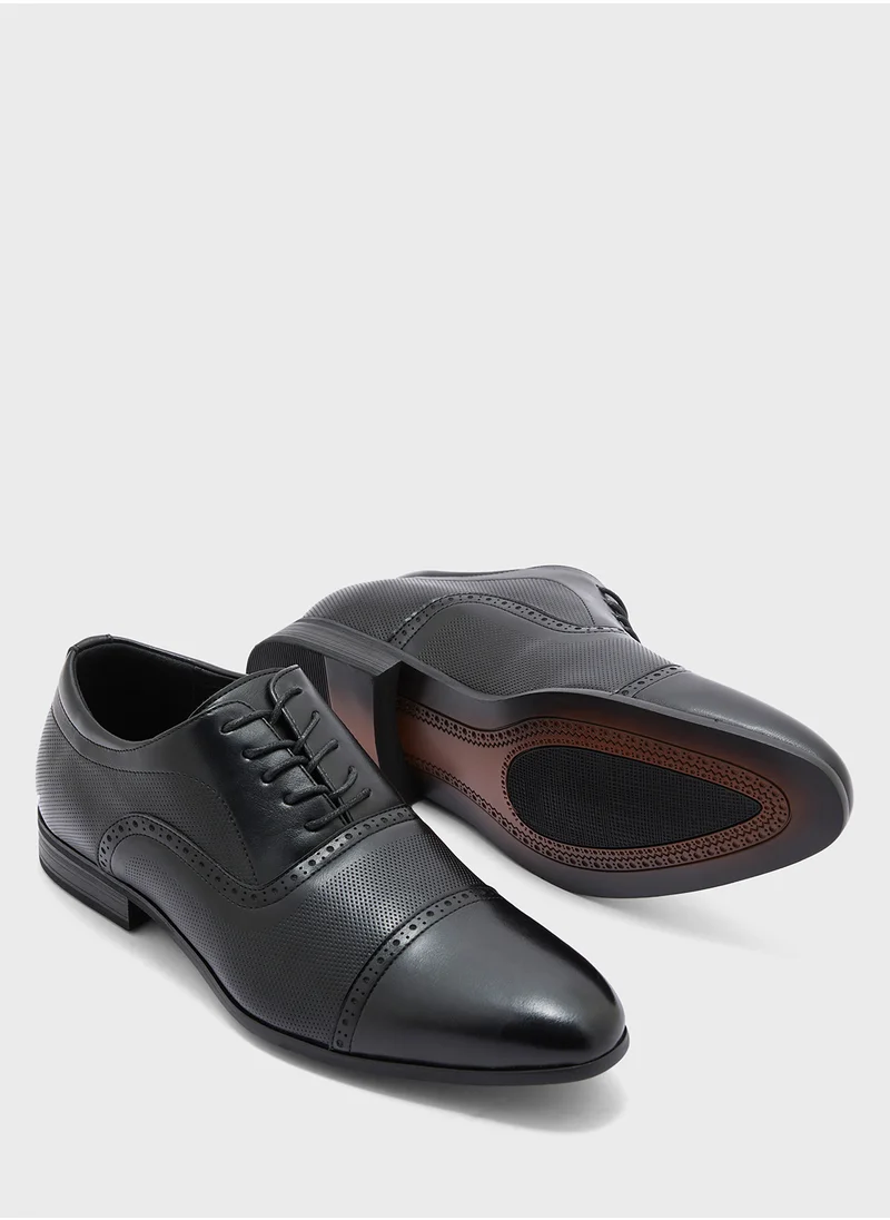 Robert Wood Brogue Design Oxford Formal Lace Ups