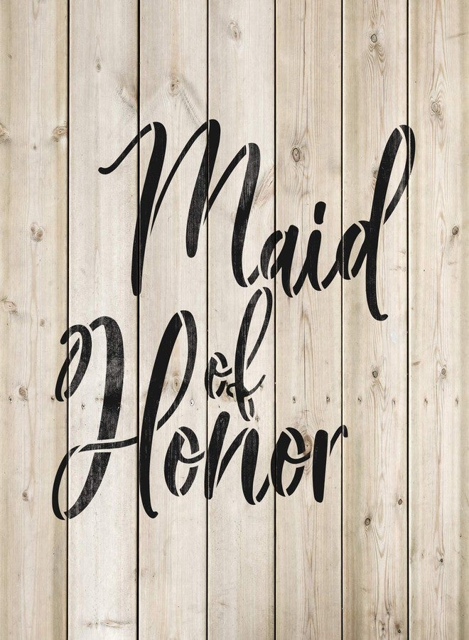 Stencil Revolution Maid of Honor Stencil - Wedding DIY, Perfect for Elegant Wedding Decor and DIY Projects, Stencil Wedding Sign - Image 4
