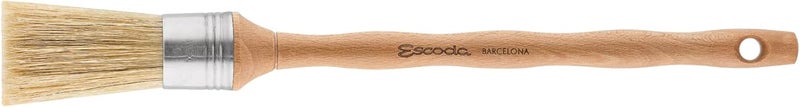 Escoda Series 7700 Artist Oil and Acrylic Paint Brush for Murals Decorative Work  Faux Finishing Natural Chungking Hog Bristle Round Square Edge Size 4 - Image 1
