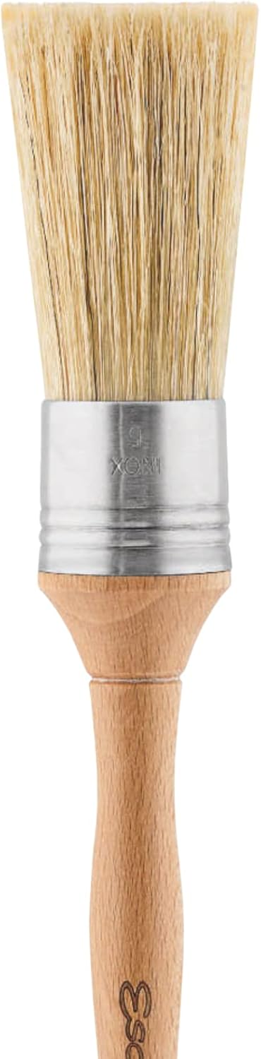 Escoda Series 7700 Artist Oil and Acrylic Paint Brush for Murals Decorative Work  Faux Finishing Natural Chungking Hog Bristle Round Square Edge Size 4 - Image 2