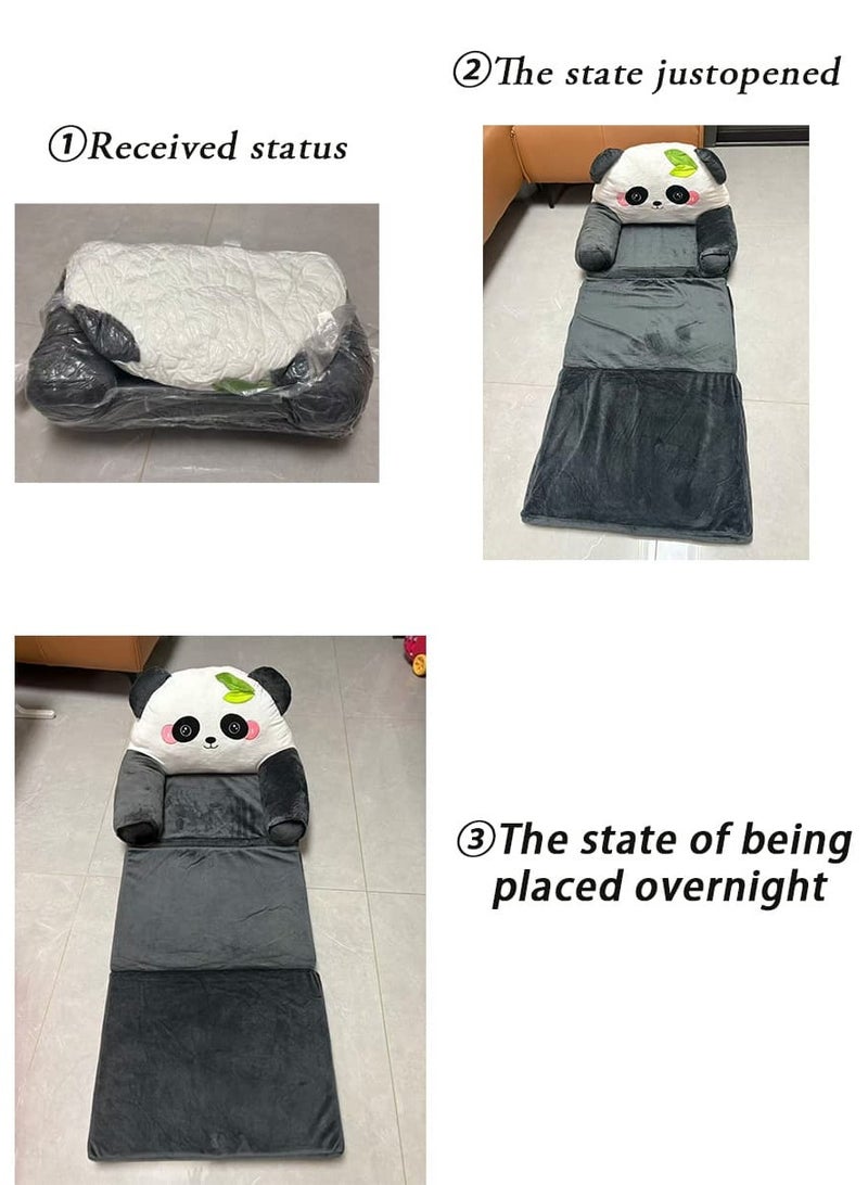 Aideli Baby Toddler Cartoon Sofa Chair, 2-in-1 Folding Toddler Sofa, Small Foldable Sofa with Removable & Washable Cover, Princess Chair for Kids Ages 1-3. - Image 2