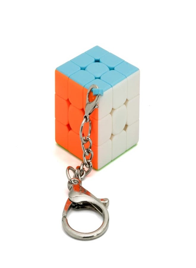 Cubelelo Drift Mini 3x3 Keychain | Magic Speed Cube Toy | Puzzle for Kids and Adults | Compact and Handy Multi Purpose Brain Teaser Game for Fun and Joy | for Ages 3 Years and Above - Image 1
