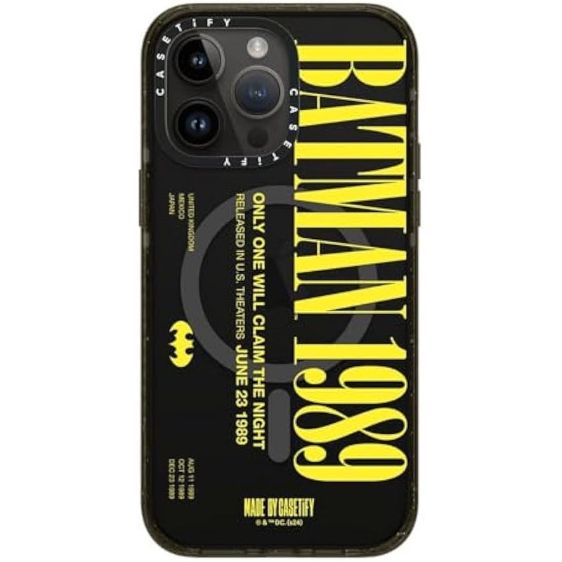Casetify Impact iPhone 14 Pro Max Case 【Batman Co-Lab / 4X Military Grade Drop Tested / 8.2ft Drop Protection/Compatible with Magsafe】 - Batman 1989 - Clear Black - Image 2