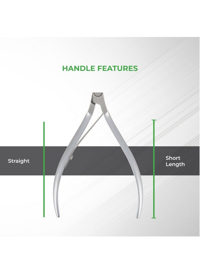 NGHIA - NGHIA Cuticle Nipper - D-06 JAW 16 | Stainless Steel | Durable and Sharp | Ergonomic Design | Grey Plated | Ideal for Salons and Home Use - Image 1