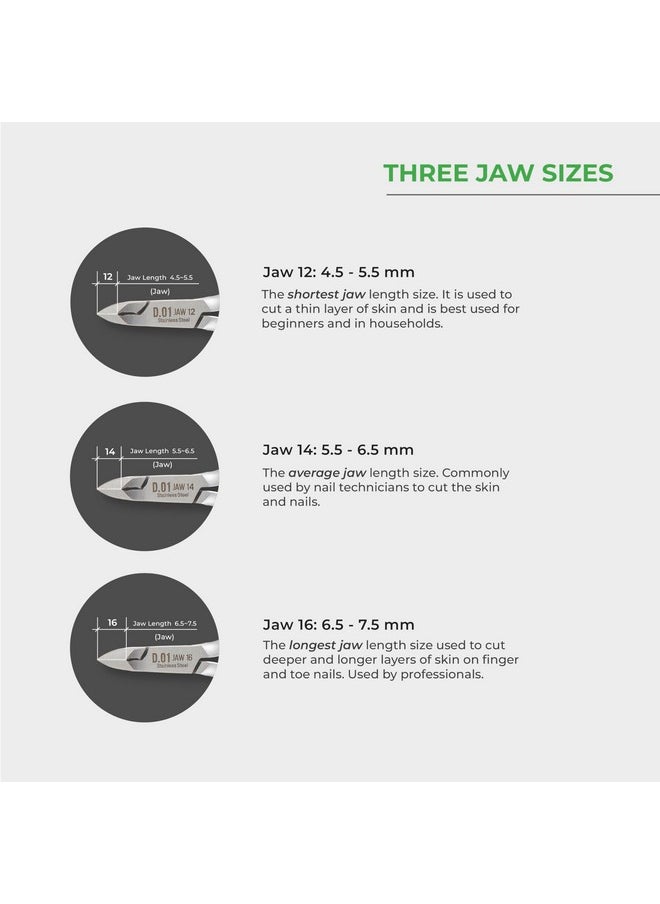 NGHIA - NGHIA Cuticle Nipper - D-06 JAW 16 | Stainless Steel | Durable and Sharp | Ergonomic Design | Grey Plated | Ideal for Salons and Home Use - Image 1