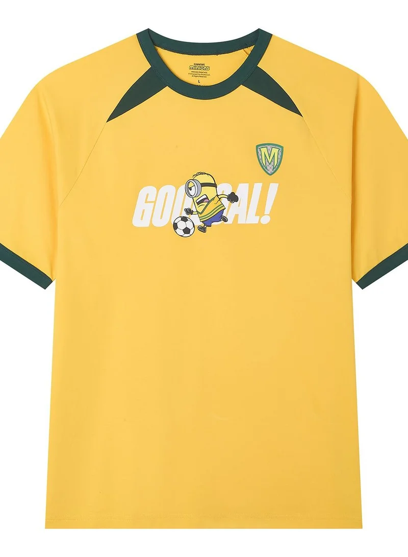 Giordano  Men Relaxed Minions World Cup Raglan Sleeve Tee for Men | Best Price UAE
