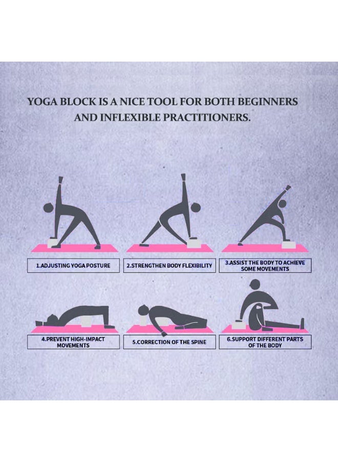 2-Piece Home Exercise Yoga Block 180grams - Image 4