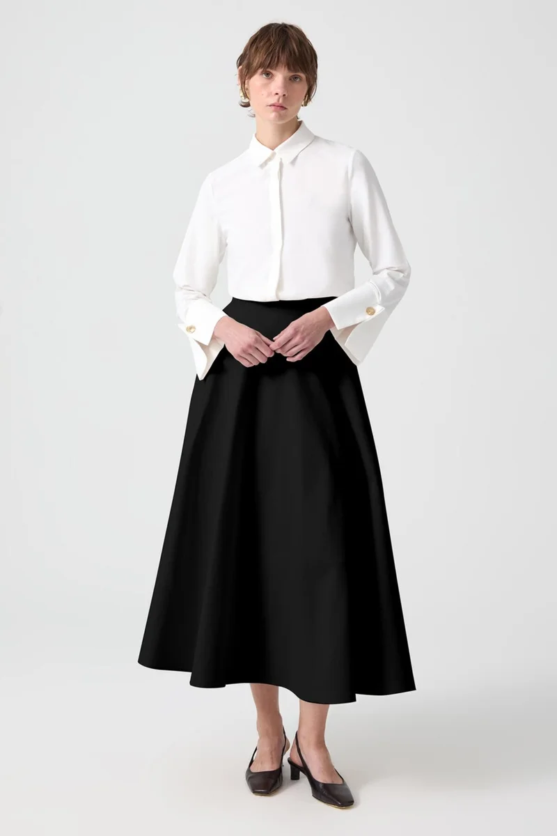 توتشي Wide Cuffed Shirt Body