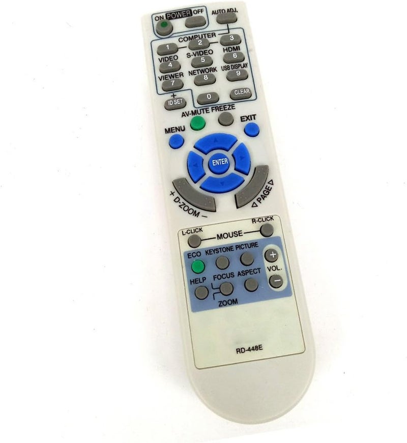 BOMAZ Replacement Projector Remote Control for NEC NP50+ NP216+ NP3151W NP3250W NP3150 NP2250 NP305+ LT280 - Image 1