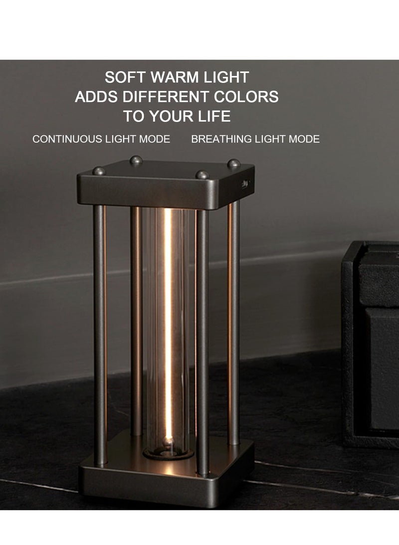 MOXOM Square Quantum Magnetic Night Light, Rechargeable Cordless LED Nightstand Lamp, Minimalist Table Lamp with 2 Modes, Decorative Lamp, Touch Switch, 3 Levels of Different Brightness - Image 4