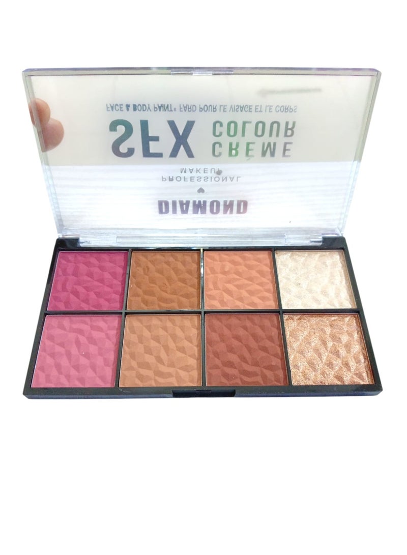 دايموند باليت ألوان كريمية للوجه والجسم دايموند SFX للمكياج الاحترافي - Image 1