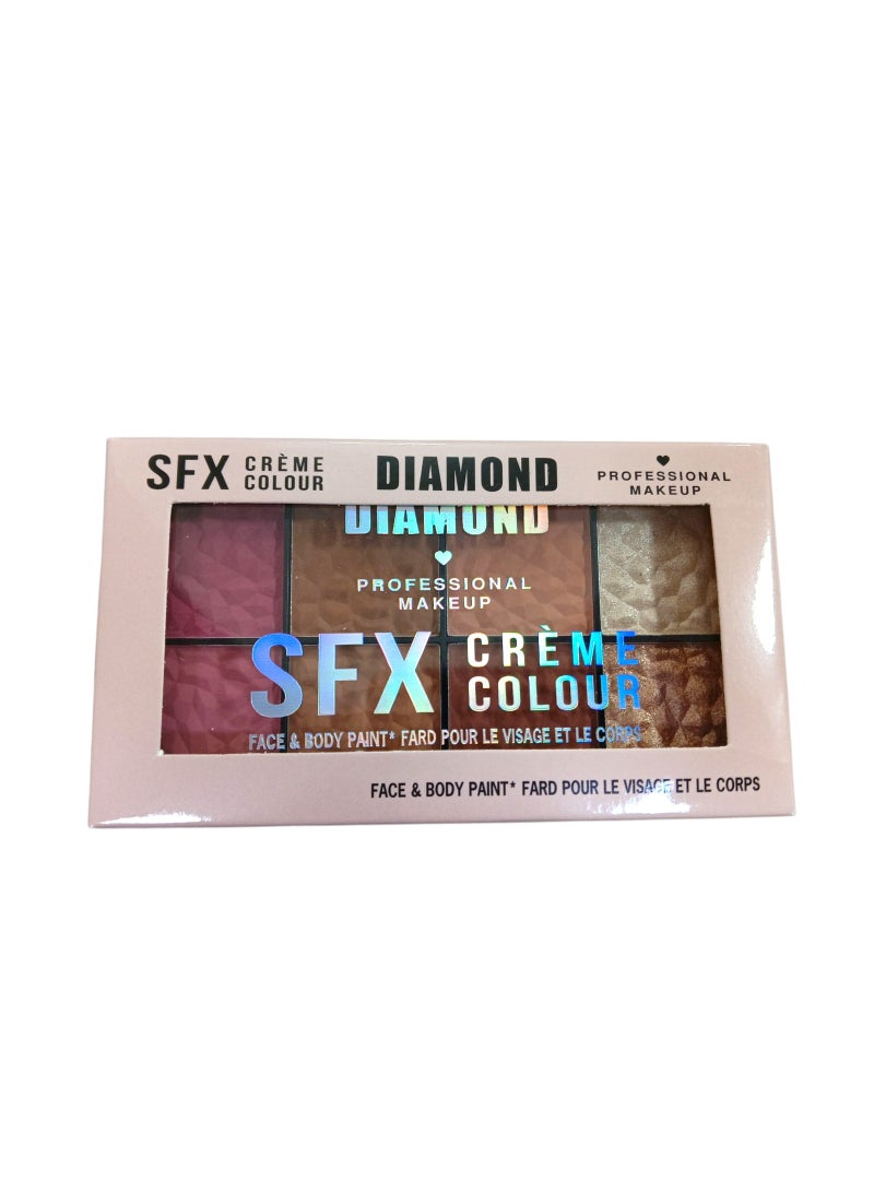 دايموند باليت ألوان كريمية للوجه والجسم دايموند SFX للمكياج الاحترافي - Image 3