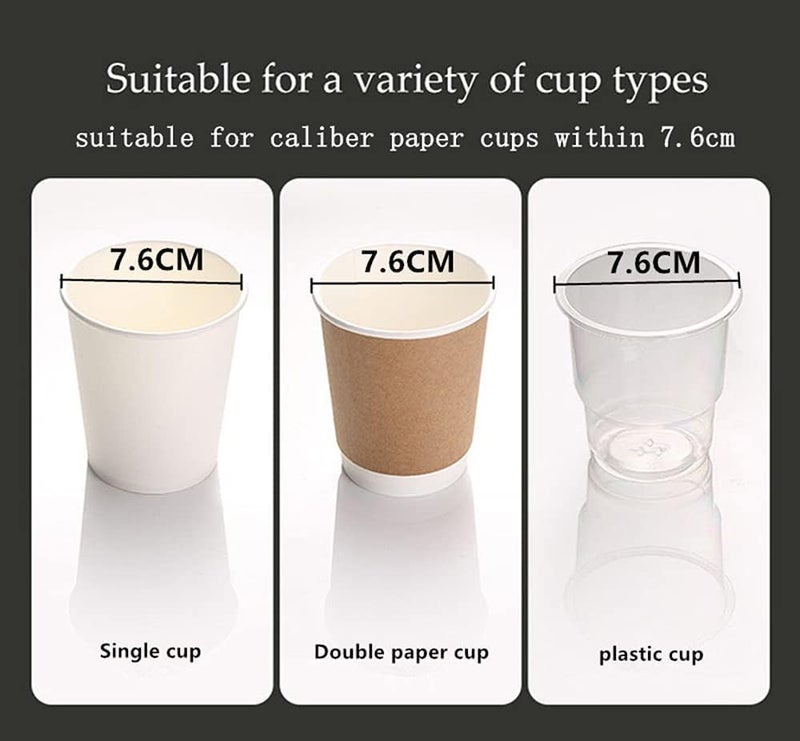 Onprix Wall Mounted Double Tube Disposable Cup Dispenser Clear Plastic Pull Type Paper Cup Holder Paper Cup Dispenser Transparent Paper Cup Rack Holder for Multiple CupsMulti - Image 4
