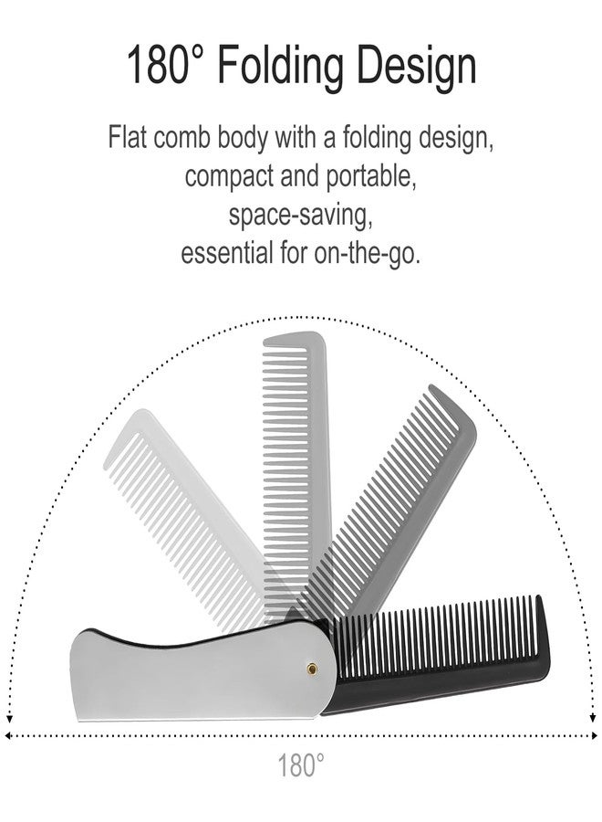 Kootinn Stainless Steel Folding Comb - Hair and Beard Comb with Cover for Men - Ideal for Grooming, Detangling, and Styling. - Image 4